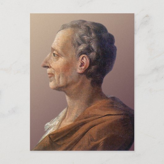 Baron de Montesquieu Briefkaart (Voorkant)
