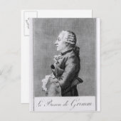 Baron Friedrich Melchior Grimm Briefkaart (Voorkant / Achterkant)