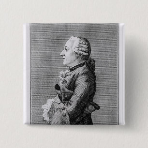 Baron Friedrich Melchior Grimm Vierkante Button 5,1 Cm