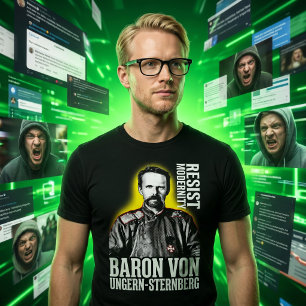 Baron Ungern Sternberg Weerstaat Moderniteit Tri-Blend Shirt