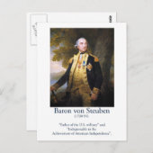 Baron von Steuben - Militaire VS Briefkaart (Voorkant / Achterkant)