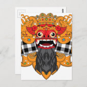 Barong Bali Briefkaart (Voorkant / Achterkant)