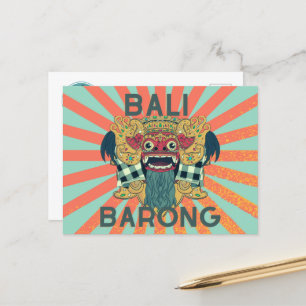Barong Legacy : Carte postale Bali Vintage