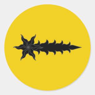 Baronie-March van de Betwiste Landen Ronde Sticker