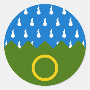 Baronie van Endless Hills Populace Badge Ronde Sticker