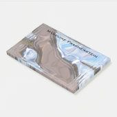 Baronne Elegant Professional Monogram Post-it® Notes (Schuin)