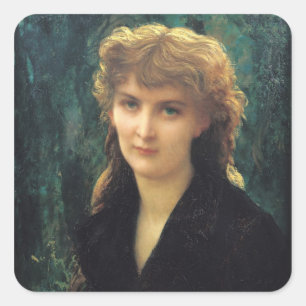 Baronness Eleonore d'Uckermann 1884 Vierkante Sticker