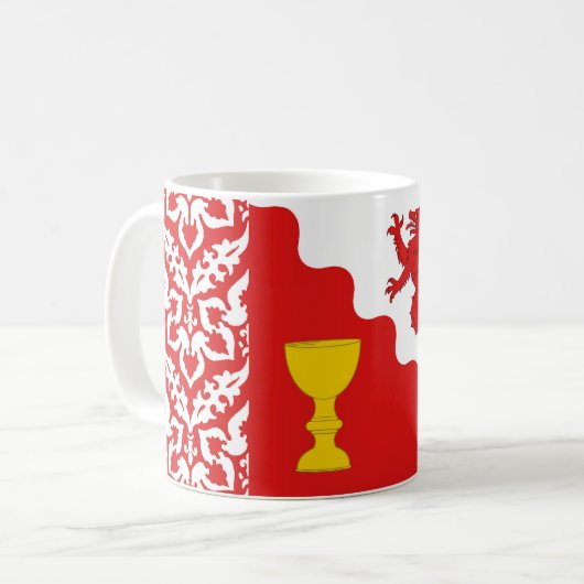 Barony of Rising Waters Populatie Badge Koffiemok (Voorkant links)