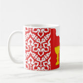 Barony of Rising Waters Populatie Badge Koffiemok (Links)