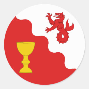 Barony of Rising Waters Populatie Badge Ronde Sticker