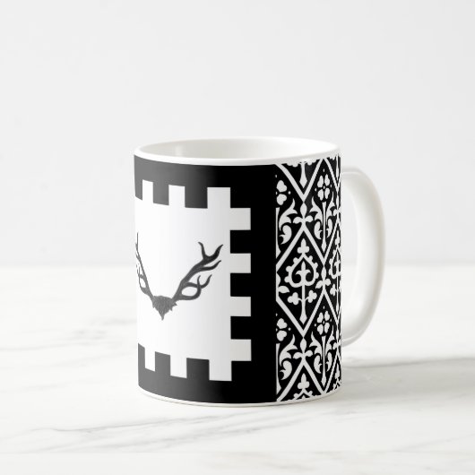 Barony van Buckland Cross Populace Badge Koffiemok (Voorkant rechts)