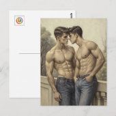 Baroque Affection: A Painterly Romantic Encounter Briefkaart (Voorkant / Achterkant)