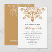 Baroque Amber Ornamental Holiday Gala Kaart (Voorkant / Achterkant)