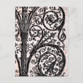 Baroque architectuur Decoratief Ironwork Briefkaart (Voorkant)