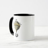 Baroque ballon Black Yellow Mok (Voorkant links)