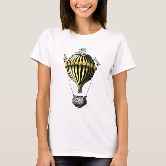 Baroque ballon Black Yellow T-shirt (Voorkant)