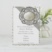  Baroque Birthday Kaart (Staand voorkant)