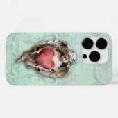 Baroque Cherub met hart Case-Mate iPhone Case (Achterkant (horizontaal))