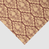 Baroque Damask Brocade op om het even welke achter Tissuepapier (Detail)