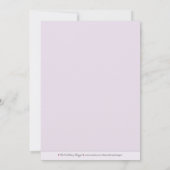 Baroque Damask Coup de mariage Invitation : violet (Dos)