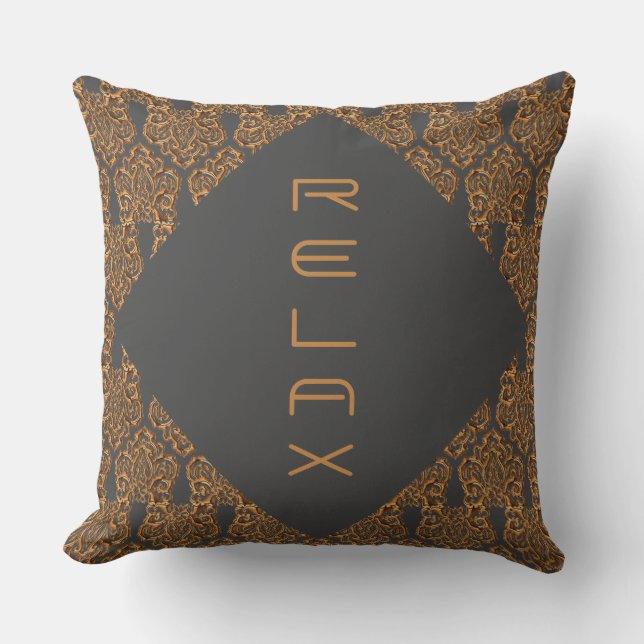 Baroque Damask - Pillow Kussen (Voorkant)