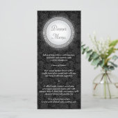 Baroque Ebony Plaque Menu Carte Rack (Debout devant)