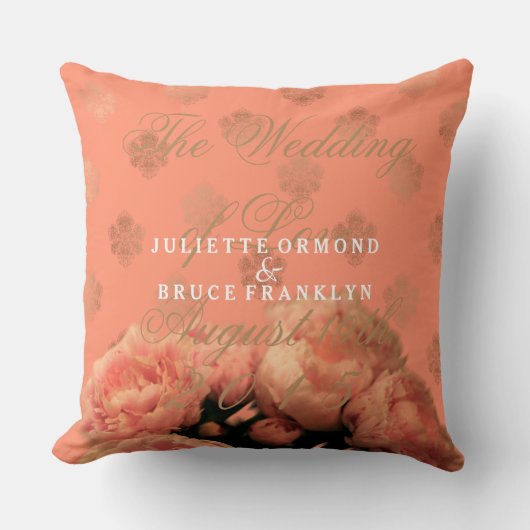 Baroque Et Peonies - Coussin (Recto)
