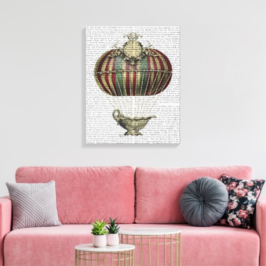 Baroque Fantasy-ballon Canvas Afdruk (Insitu (Woonkamer))