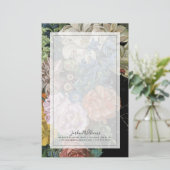 Baroque Floral - Bouquet Briefpapier (Staand voorkant)
