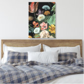 Baroque Floral - Bouquet of Flowers Canvas Afdruk (Insitu (Slaapkamer))