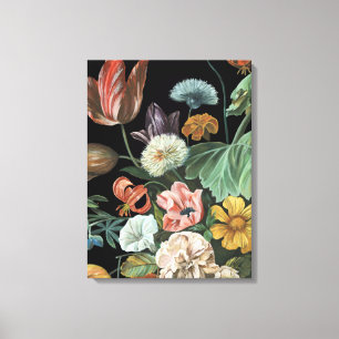 Baroque Floral - Bouquet of Flowers Canvas Afdruk