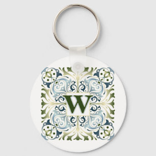 Baroque Letter W Sleutelhanger
