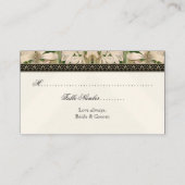 Baroque  Lily Formal Wedding Table Seating Plaatskaartje (Achterkant)