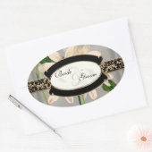 Baroque  Lily Gold Formal Favor Gift Labels (Envelop)