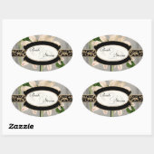 Baroque  Lily Gold Formal Favor Gift Labels (Vel)