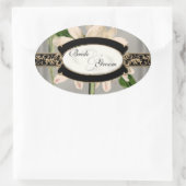 Baroque  Lily Gold Formal Favor Gift Labels (Tas)