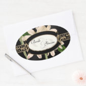 Baroque Lily Gold Formal Favor Gift Labels (Envelop)
