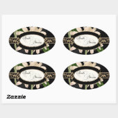 Baroque Lily Gold Formal Favor Gift Labels (Vel)