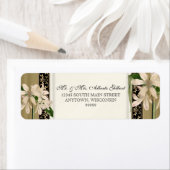 Baroque Lily Gold Formal Matching Address Etiket (Insitu)
