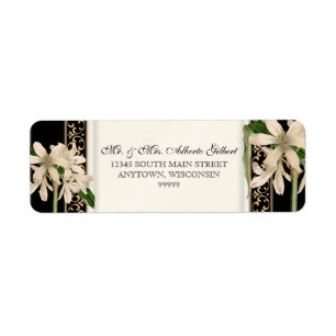 Baroque Lily Gold Formal Matching Address Etiket