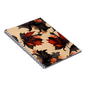 Baroque Maple Leaves Pattern Notitieboek (Rechterzijde)