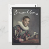 Baroque Obama Briefkaart (Voorkant / Achterkant)