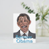 Baroque Obama Briefkaart (Staand voorkant)