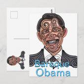 Baroque Obama Briefkaart (Voorkant / Achterkant)