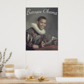 Baroque Obama Poster (Keuken)