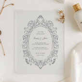 Baroque Oval Frame Wedding Acrylic Invitation