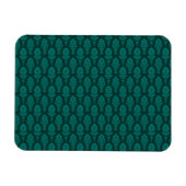  Baroque Patroon in Groen Magneet (Horizontaal)
