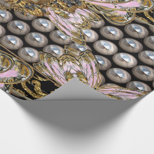 Baroque Pearly Elegant Romantic Cadeaupapier (Hoek)