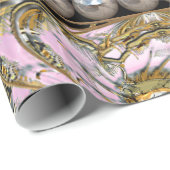 Baroque Pearly Elegant Romantic Cadeaupapier (Rol Hoek)