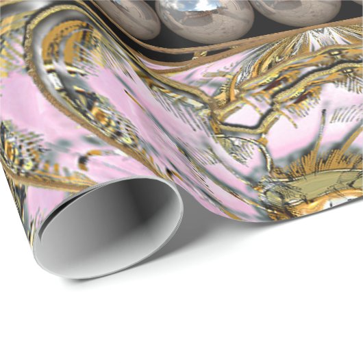 Baroque Pearly Elegant Romantic Cadeaupapier (Rol Hoek)